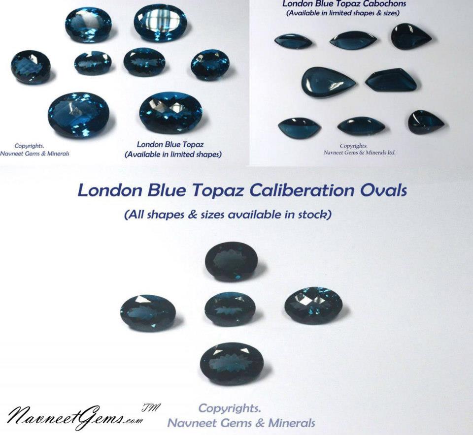 London Blue Topaz Caliberation Ovals