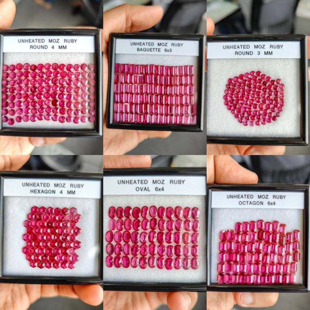 Calibrated No Heat Mozambique RubiesMozambique Ruby Ethically Sourced Rubies Wholesale Ruby No Heat Ruby Pink Ruby Red Gemstones 