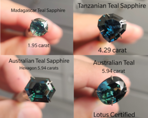 teal green sapphire